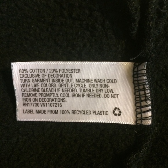 🌲3/$20 Cozy Crop Top Sweatshirt Athlethic Black Mossimo S - Picture 5 of 8